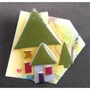 Vintage 2 Inch House Pins By Lucinda